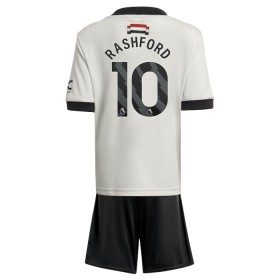 Virallinen pelipaita Manchester United Rashford 10 Kolmas 2024-25 Lyhythihainen - Lasten ( + Lyhyet housut )